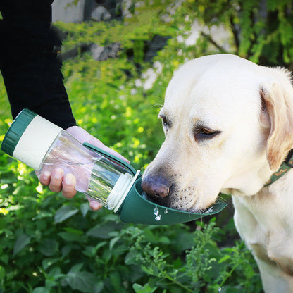 Dual-Action Pet Hydration and Feeding Bottle with Foldable Bowl - Arlo Basket