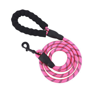 Reflective Nylon Dog Leash – Anti-Pull Braided Traction Rope for Safe Walking - Arlo Basket