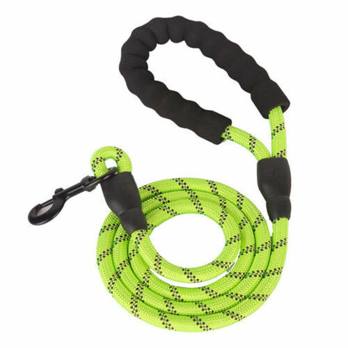 Reflective Nylon Dog Leash – Anti-Pull Braided Traction Rope for Safe Walking - Arlo Basket